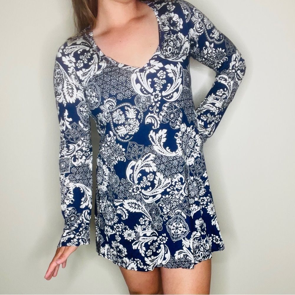 Michael Lauren X Revolve Kyle Long Sleeve Mini Dress